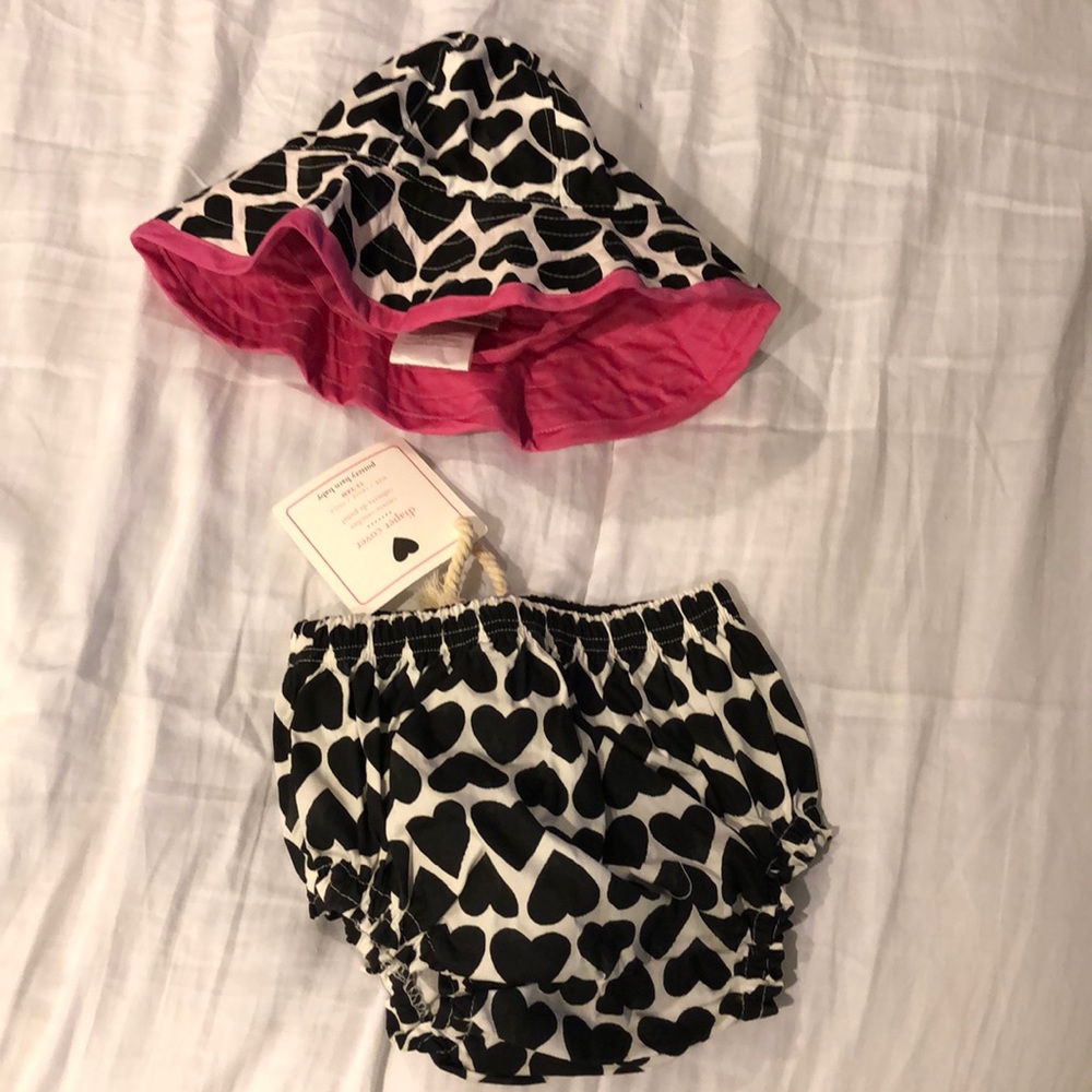 Pottery Barn Kids swim hat and diaper cover